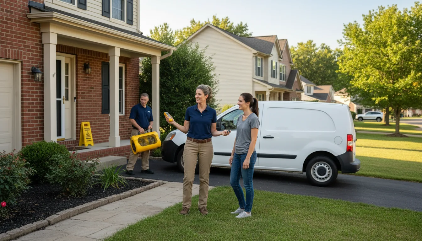 Residential water damage restoration in Decker, MT